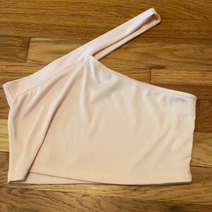 Baby pink shein crop top